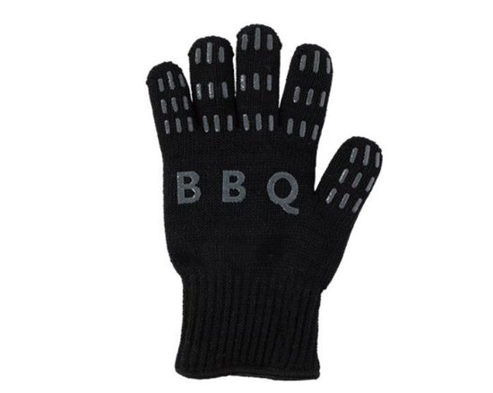 Hittebestendige Barbecue Handschoenen – 1 Stuk - Tot 250 ℃ - Hoogwaardige Comfortabele BBQ Handschoenen - N407 Gecertificeerd – Ovenhandschoenen – Ovenwanten – Zwart