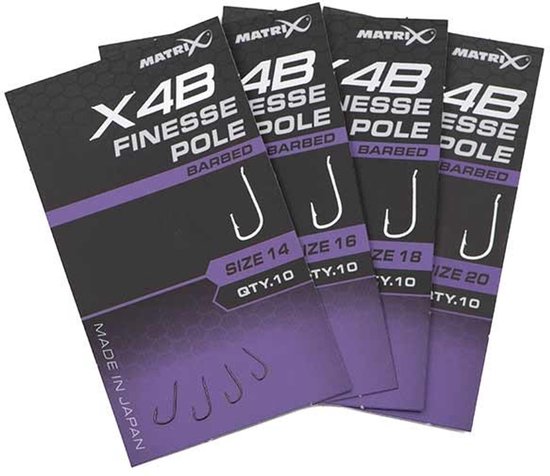 Matrix X4B Finesse Pole Spade-Barbed (10 pcs) - Maat : 16 van Matrix — afbeelding 5