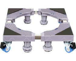 Wasmachine Verhoger - Wasmachine Opbouwmeubel - Wasmachine Sokkel - voor Droger, Koelkast en Vriezer Tot 300 KG 8 poten 4 wielen