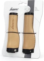 Lepper handvat Ergo 138 mm leer CF - naturel
