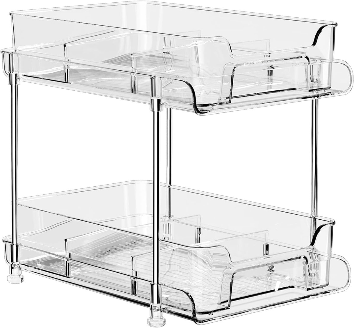 Onderwastafelrek 4-in-1 - Organizer voor Keuken en Badkamer - Uittrekbaar