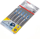 Bosch Decoupeerzaagblad universele schacht T 121 AF blister van 5 bladen