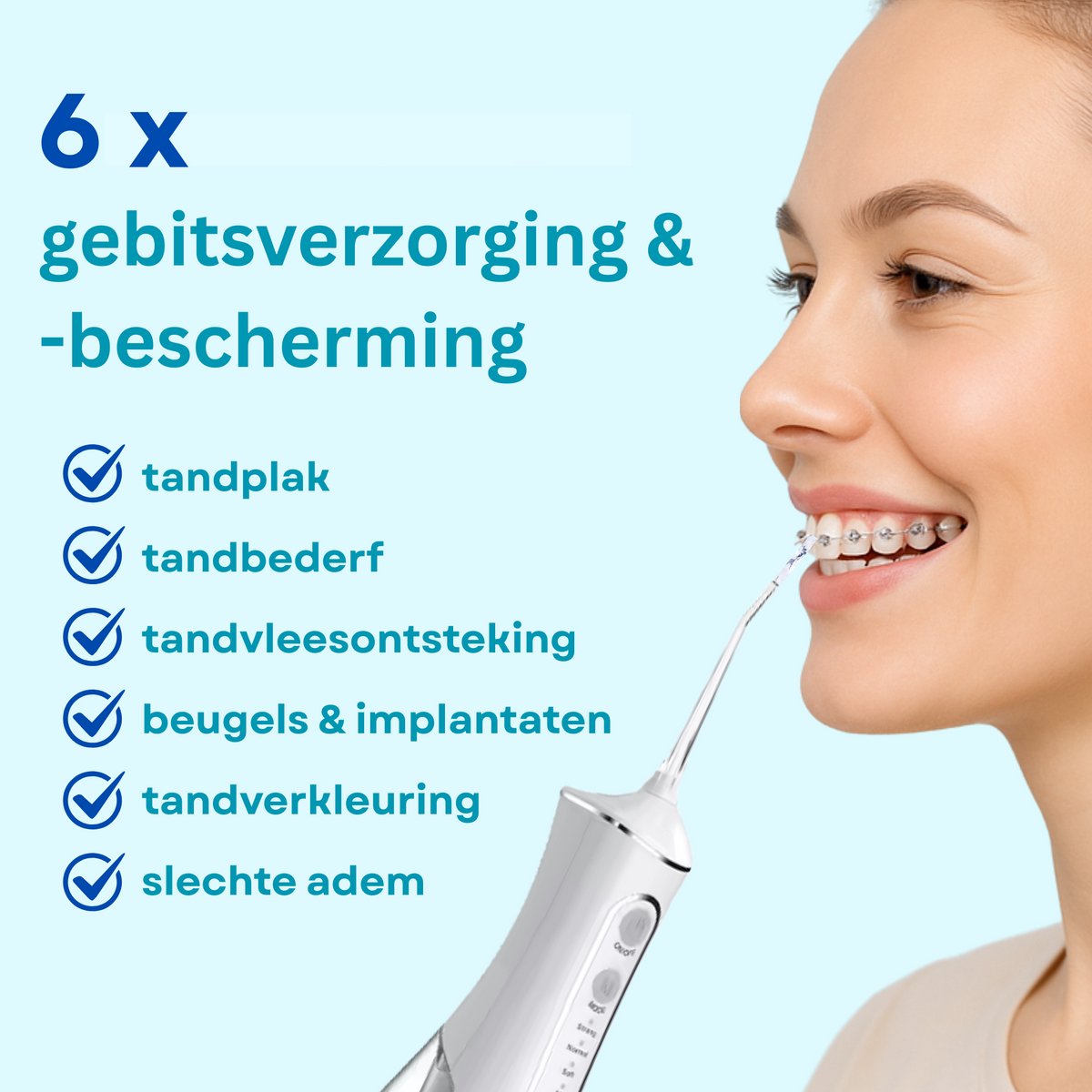 KHYR JetFloss i2 - Draadloze waterflosser met 4 modi thumbnail 5