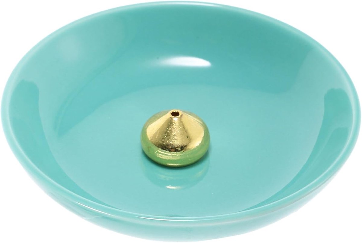 Ronde schotel keramische wierookbrander wierookbranders kegeltjes home accessories incense holder houder keramische wierookstokjeshouders eenvoudig
