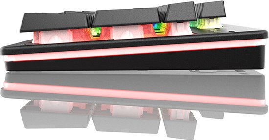 Gaming toetsenbord en muis, toetsenbord met led-achtergrondverlichting, regenboogkleur, 6 toetsen 2400 dpi muis en muismat, USB bedraad voor PS4 XBox, wit