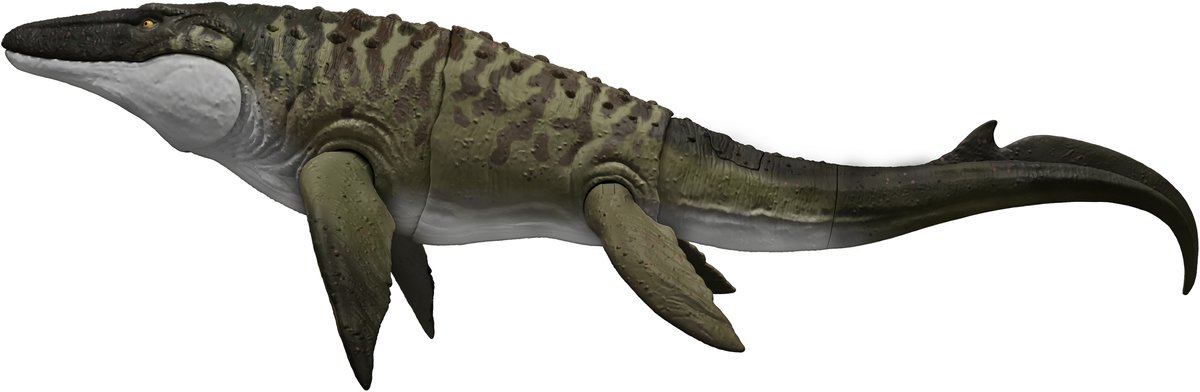 Jurassic World Rebirth Bijtende en Explosieve Mosasaurus, actiefiguur en mini-Dilophosaurus, dinosaurusspeelgoed met kaken die ver open kunnen, beweegbaar, ziet eruit als in de film — afbeelding 9