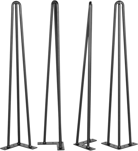 Tafelpoten - Metaal - Grijs - 25 cm | Korting tot 25