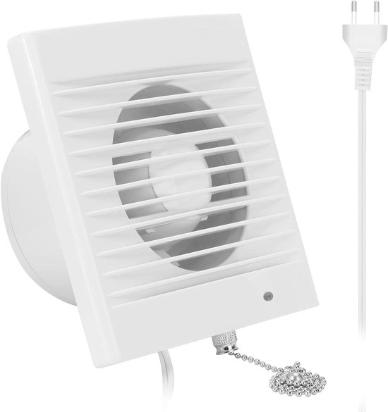 HUGOOME Extracteur d'air 150 mm 18 W 320 m³/h avec clapet anti-retour, fenêtre et montage mural pour cuisine, salle de bain, serre, garage - 6 HUGOOME Extracteur d'air 150 mm 18 W 320 m³/h avec clapet anti-retour, fenêtre et montage mural pour cuisine, salle de bain, serre, garage - 6
