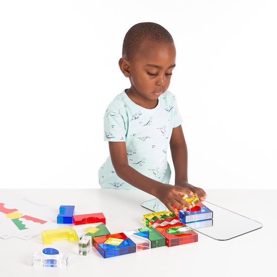 TickiT - Kristallen Bouwblokken van Acryl + Spiegel + Kaarten (25 stuks) van TickiT — afbeelding 3