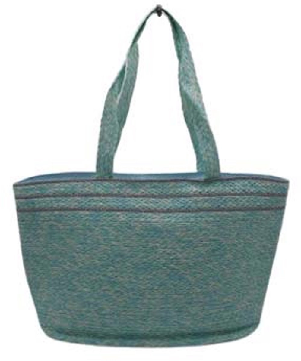 Strandtas Shopper Weekendtas Groen-Blauw