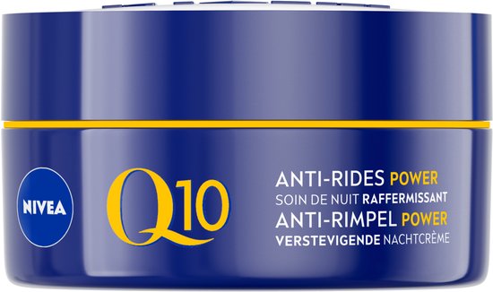 NIVEA Q10 POWER Anti-Rimpel Nachtcrème - Alle huidtypen - Crème Verrijkt met Q10 en Creatine - 50 ml