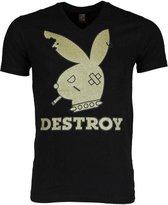 T-shirt - Destroy - Zwart