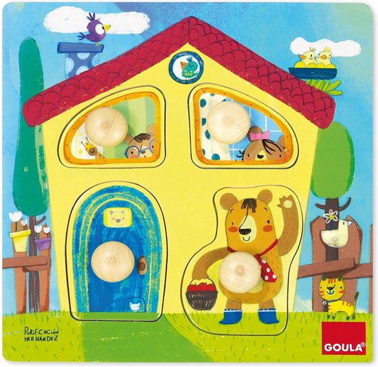 Puzzle, Bears family house 4 pcs