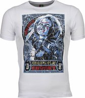 T-shirt - Chucky Poster Print - Wit