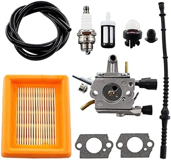 Hippotech Carburateur met Brandstofleiding voor STIHL HS75 HS80 HS85 HL75 HL75K FH75 HT70 HT75