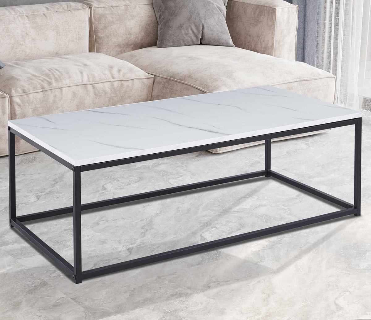 Salontafel 'Dallas' Decor Marmer Wit