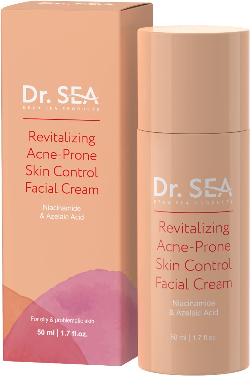 Dr. Sea Revitalizing Acne Crème – Voor de Onzuivere en Vette Huid – Niacinamide & Azelaïnezuur – 30 ml - Gezicht