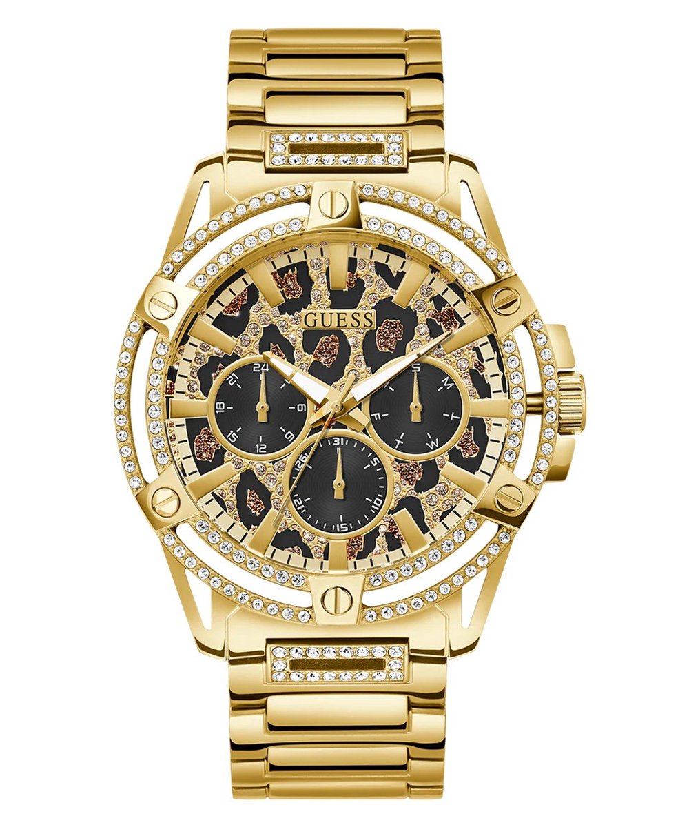 Guess King GW0497G4 Horloge - Staal - Goudkleurig - Ø 48 mm