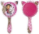 Gabby's Poppenhuis haarborstel junior met bewegende glitters - Gabby's Dollhouse speelgoed meisjes vanaf 3 jaar - kids beauty