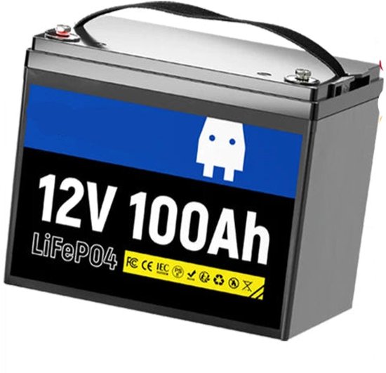Batterie Lithium LiFePO4 12Ah 12.8V Green Cell - Pour Camping-car, Bateau, Solaire & Hors-réseau - Légère Et Durable
