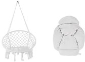 Stemily Hangstoel - Met Kussen - Schommelstoel - Wasbaar - Binnen & Buiten - Boho - tot 120 KG - 625 mm x 800 mm x 1200 mm