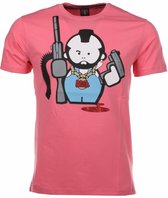 Local Fanatic T-shirt Human Gun - Rood - Maat L