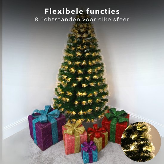 Costway 135/180/225cm Potlood Kerstboom Met Sneeuw E Warm Witte Led Verlichting Kunstkerstboom Met Metalen Standaard Kunstkerstboom Pvc Naalden Kunstkerstboom Vouwsysteem Groen 135cm 1132360694