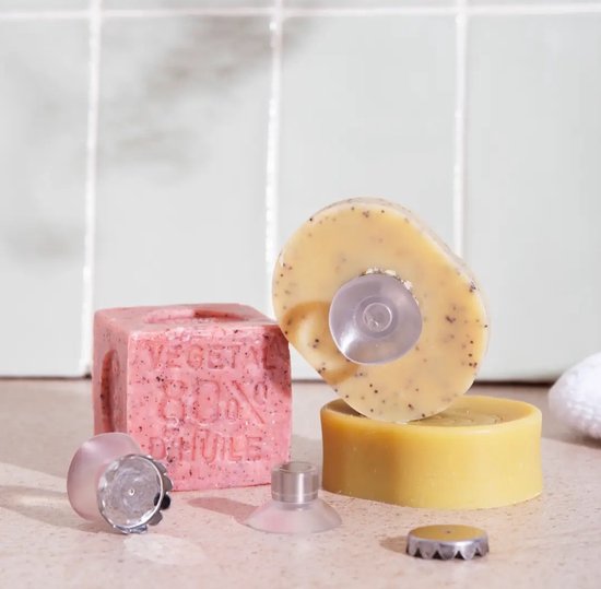 Porte-savon magnétique - Ventouse - Convient pour savon - Porte-savon - Porte-savon - Porte-savon