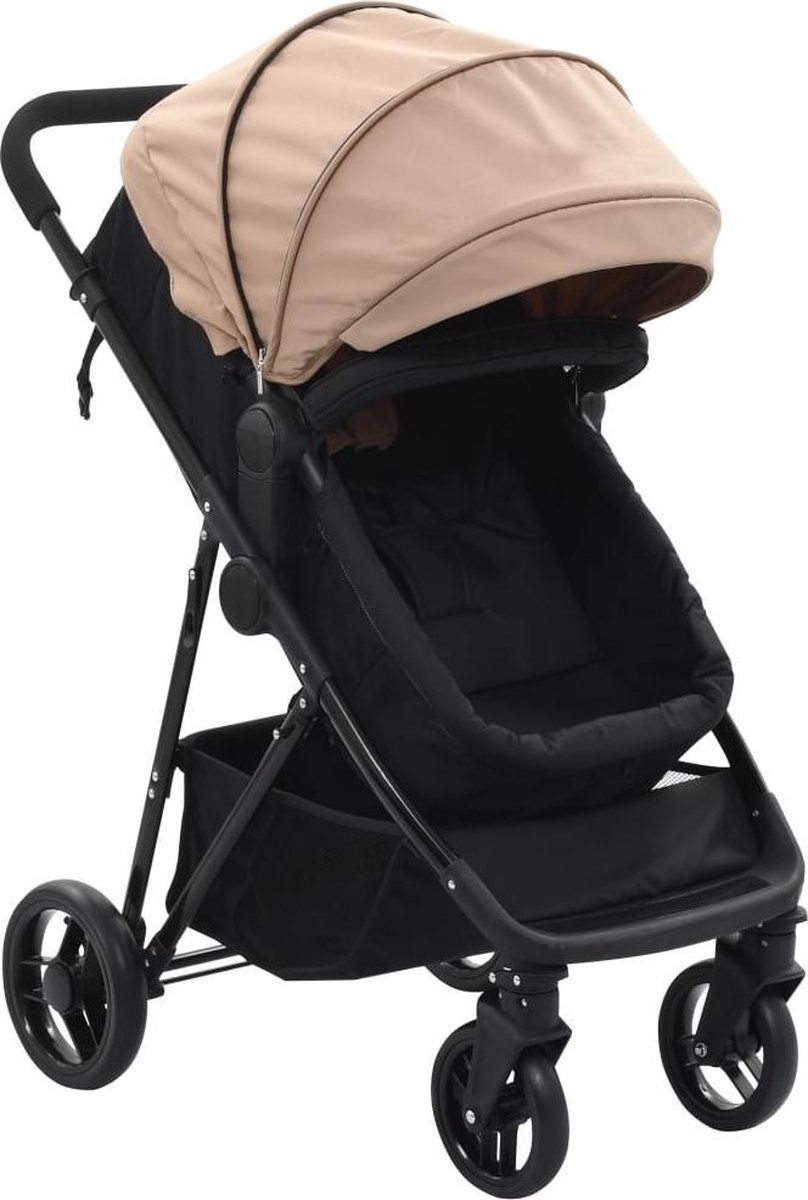 bruin kinderwagen
