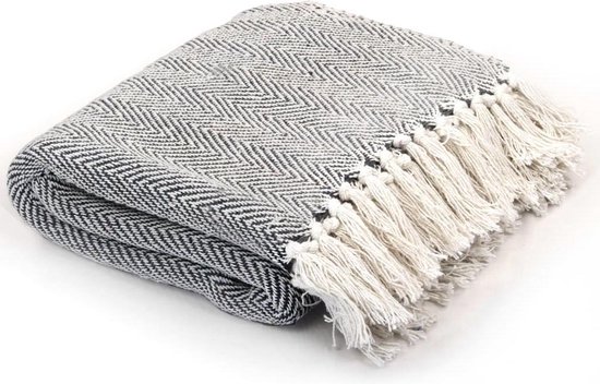 VidaXL Plaid visgraat 160x210