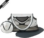 Deryan Peuter Luxe Campingbedje – Inclusief zelfopblaasbare matras - Silver