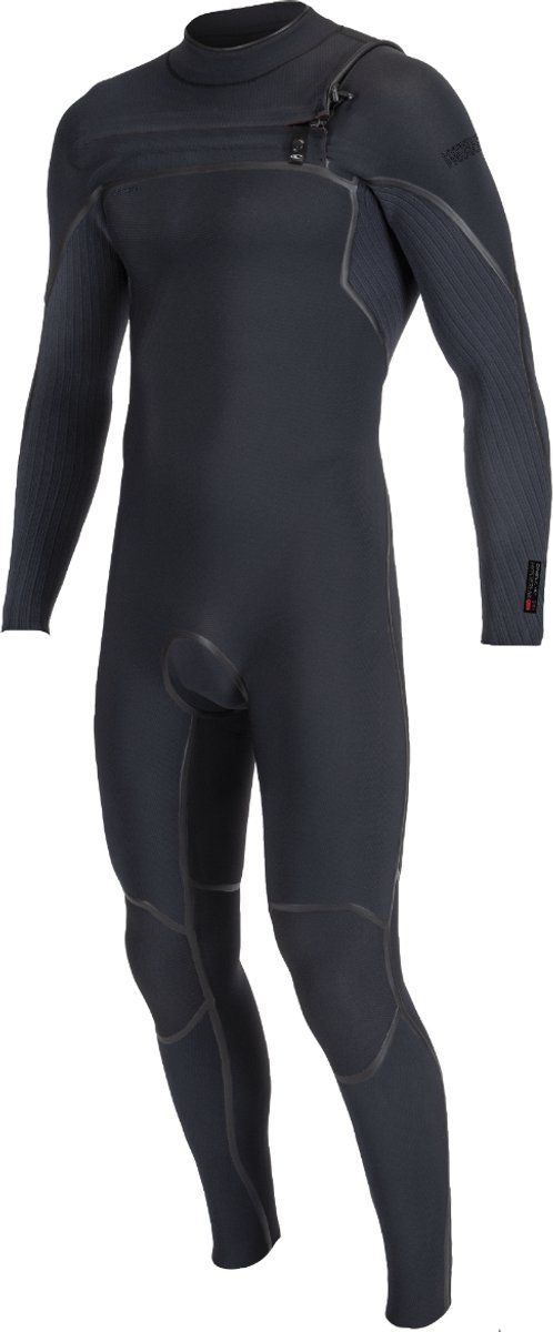 O'Neill Psycho One 4/3mm Heren Wetsuit – Back Zip – Fullsuit – Flexibel & Warm – Zwart – Maat LT