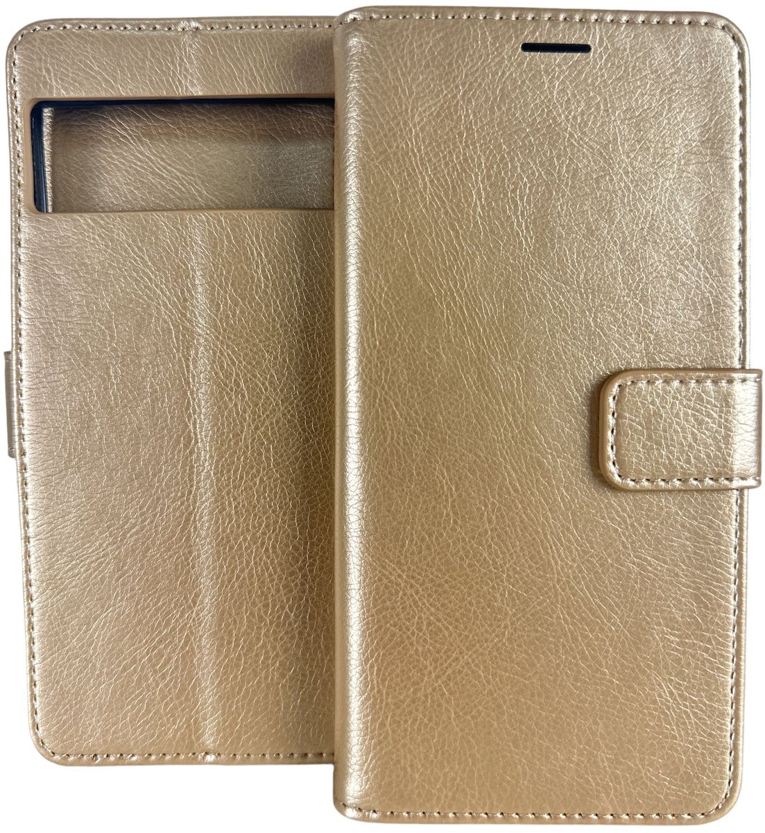 Bookcase Geschikt voor: Google Pixel 6 Pro- Goud - portemonnee hoesje