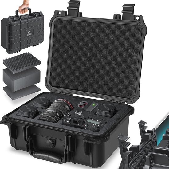 Waterdichte camerakoffer – universeel – outdoor – voor camera’s en accessoires