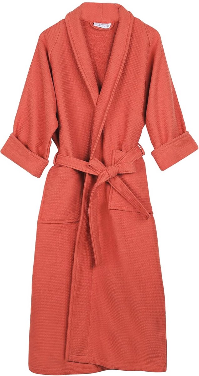 Zachte en absorberende katoenen badjas voor heren en dames - luxe wafelgeweven badjassen voor douche, spa en resort