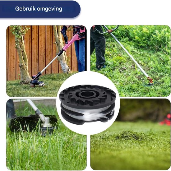Grastrimmerspoelen - Vervangende spoelen - geschikt voor Einhell GE-CT 18/28 Li en GE-CT 18/28 Li TC - 4 stuks van Merkloos	 — afbeelding 3