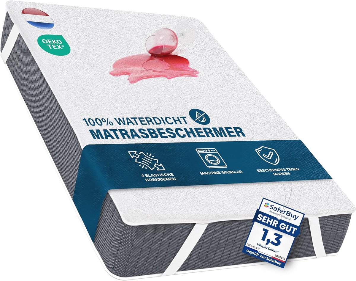 Waterdichte Matrasbeschermer 180x200 cm - Ademend en Comfortabel