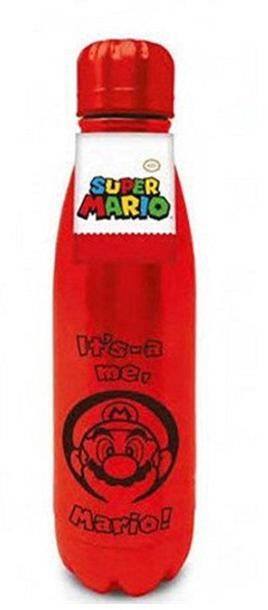 Super Mario Bros. - "It's me Mario" Metalen drinkfles