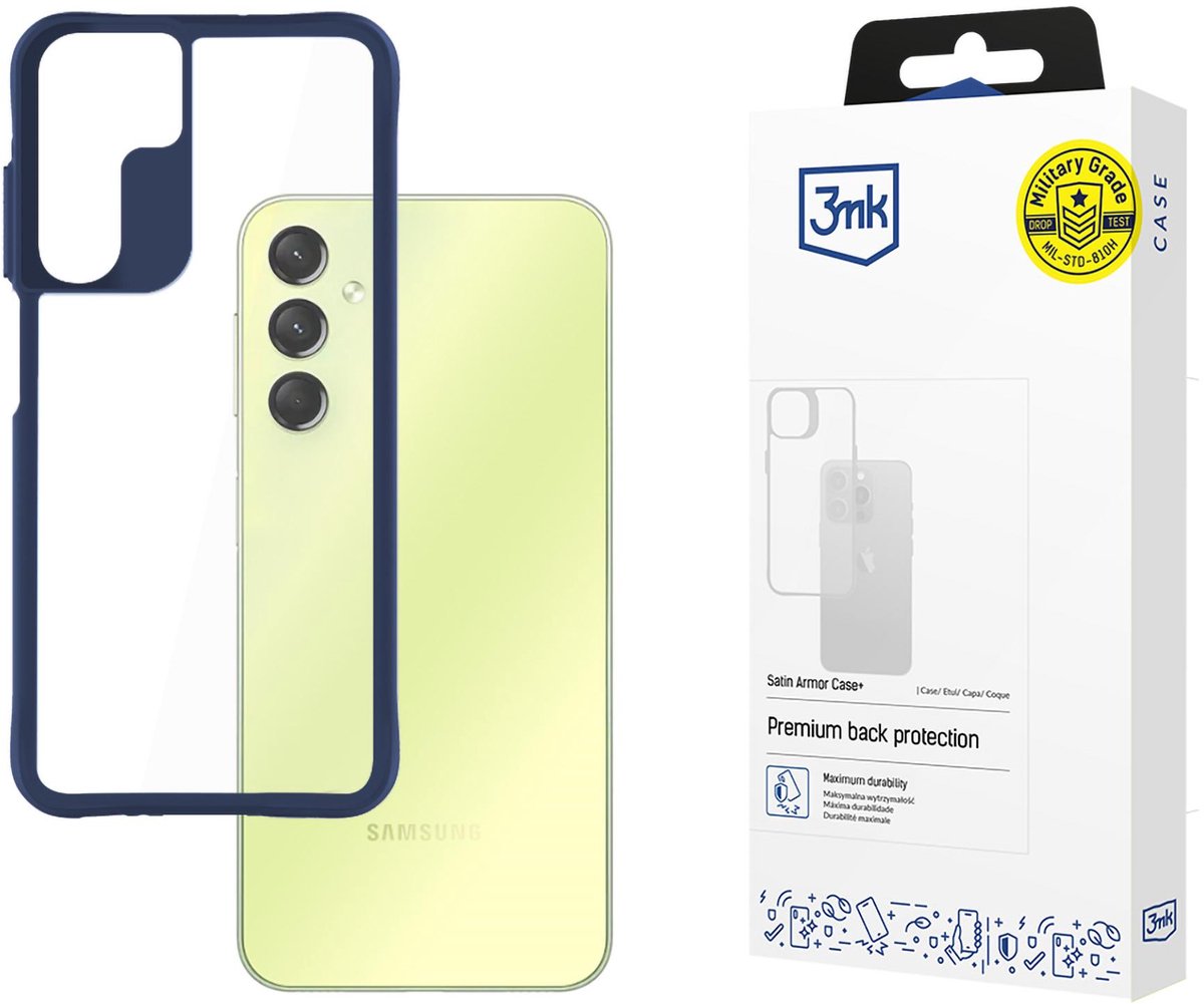 Samsung Galaxy A25 5G - 3mk Satin Armor Case+ Blauw