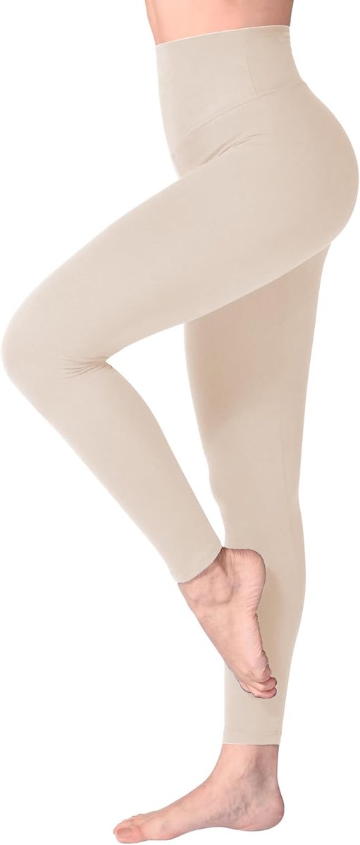 Legging met Hoge Taille voor Vrouwen - Boterzachte Yoga Broekjes voor Sport en Fitnes L/XL