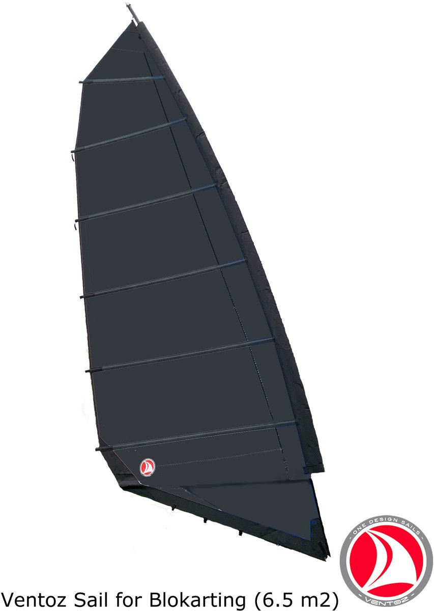 Ventoz strandzeil 6.5 m2 (blokarten)- All Black