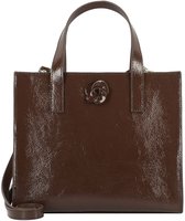 Ted Baker Cuir Sac à main Sac à épaule bandoulière Rouseta Rose Detail Midi Leather Bag Brn-Choc Marron foncé