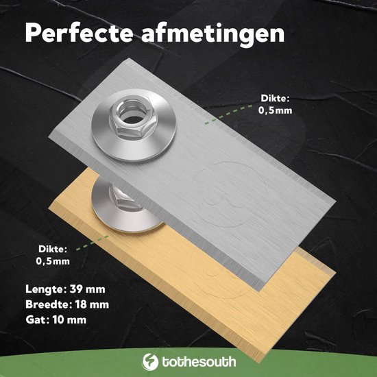 To the South® Robotmaaier Mesjes staal geschikt voor Honda Miimo 3000 - 30 stuks van To the South — afbeelding 3