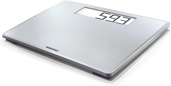 Soehnle - personenweegschaal - digitaal - XL (35 x 30 cm) - kunststof -  zilver - antislip | bol.com