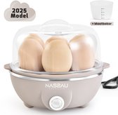 Bol.com Eierkoker - eierkoker electrisch - Geschikt voor 7 eieren - Grijs - Nassauproducts aanbieding