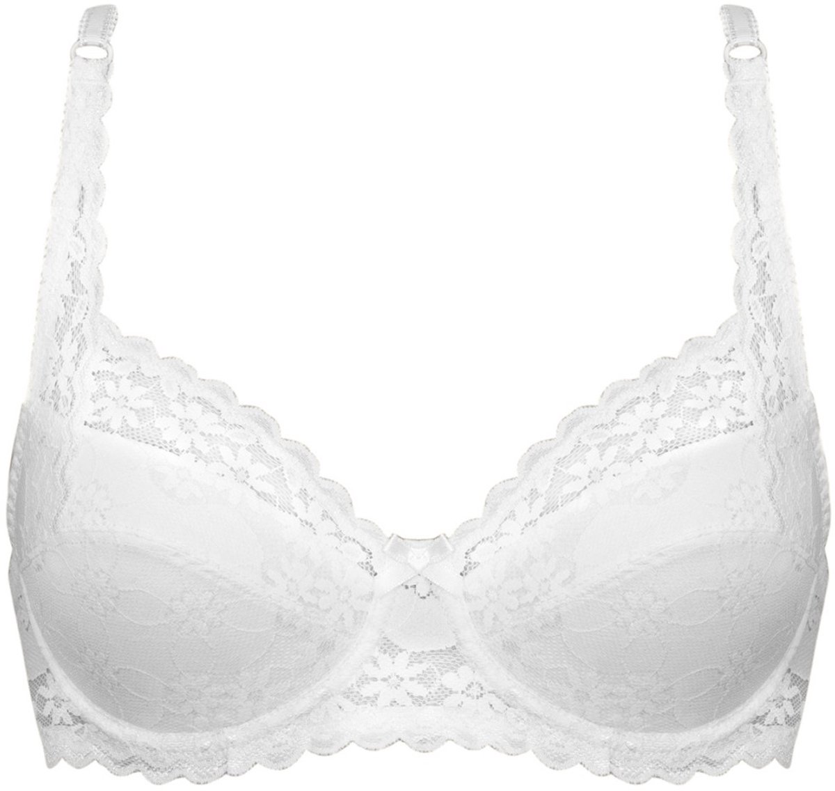 Naturana beugel BH met kant maat 75A wit