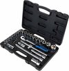 KS Tools CHROMEplus ratelsleutel-. doppen- en bit set 28-dlg 918.0728