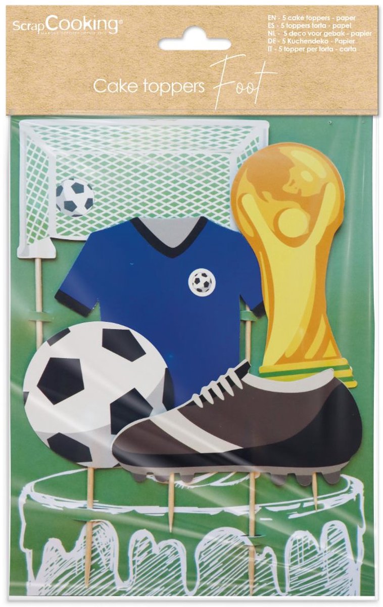 ScrapCooking Cake Toppers Voetbal