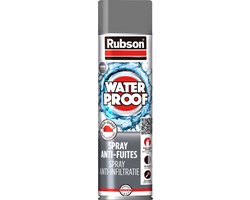 Rubson Anti - Infiltratie Spray 300ml Grijs | Coating Isolatie Spray Grijs | Overschilderbaar Repair Coating Spray | Universele Toepassing | Vloeibaar Rubber seal | Rubber spray & Rubber coating.