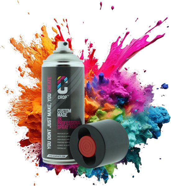 Aérosol CROP 2K - RAL 9005 Noir de jais - ultra mat - 400ml